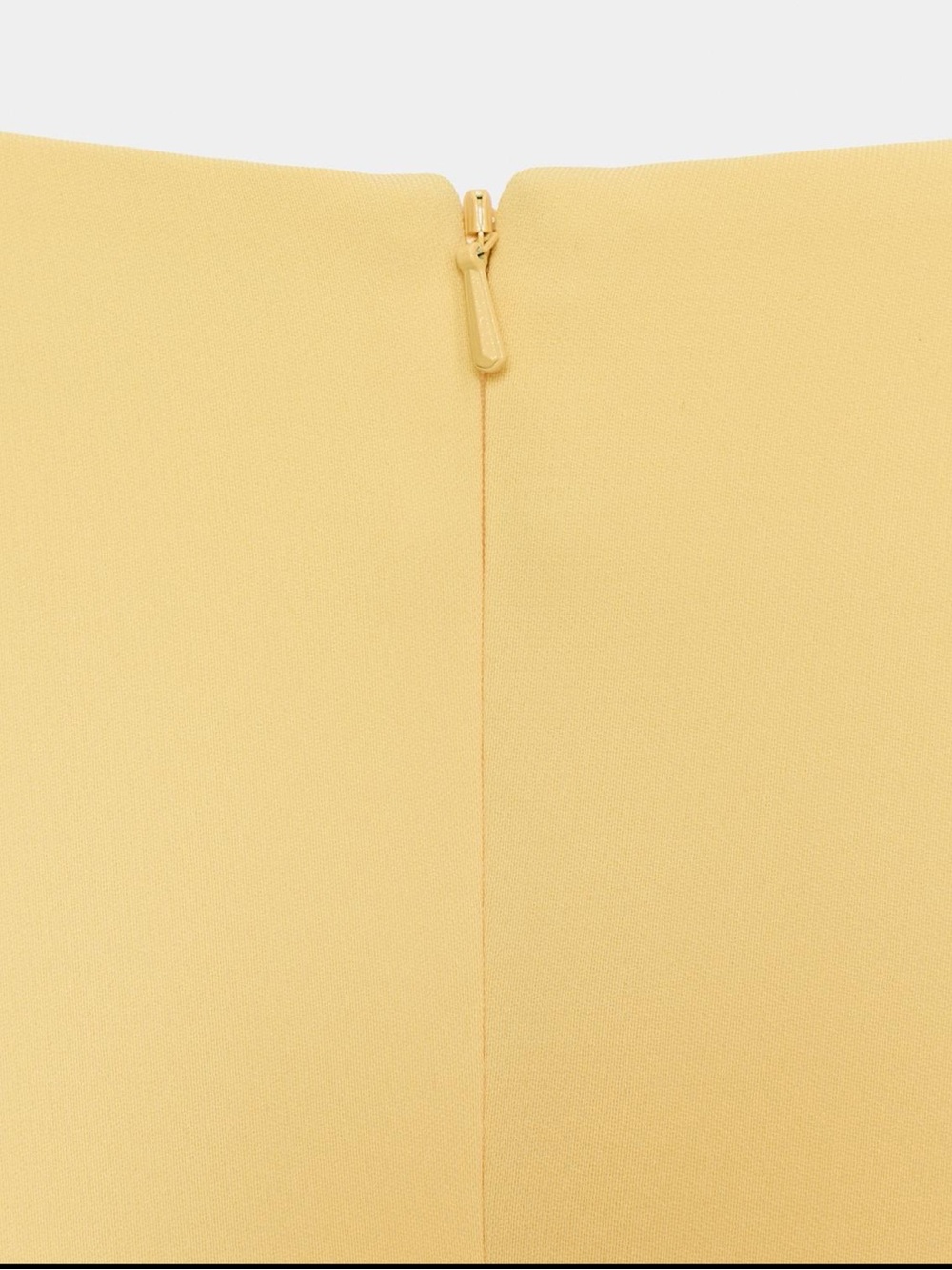 Zara Pale Yellow Sculpted Puff Sleeve Top - Picture 7 of 8